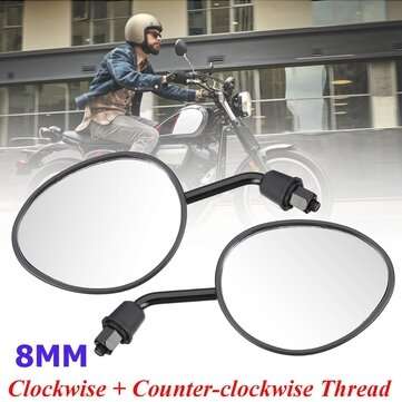 8/10mm Motorcycle Black Rear View Side Mirrors For Yamaha (NO.: 01#)