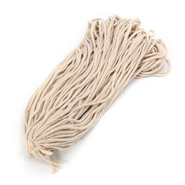 8 Strands Braided Wire Natural Cotton Flower Pot Holder Hanging Rope Twisted Cord... (COLOR.: BEIGE)