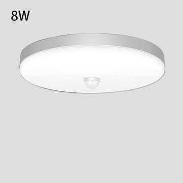 8/16/20W Motion Sensor LED Garage Light Bulb Ceiling Fixture Lights Corridor Lamp (POWER: 8W)