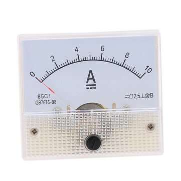 85C1-DC5A/ 85C1-DC10A DC Ammeter Pointer Head Current Meter (MODEL: 85C1-DC10A)