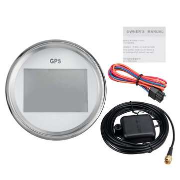 85mm 12V 24V Digital GPS Speedometer Odometer 0-999 knots km/h mph With Backlight For Y... (TYPE: 1)