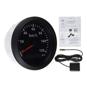 85mm 9-32V 120/200 KM/H GPS Speedometer Gauge with Red Backlight With GPS Antenna For ... (TYPE: #1)