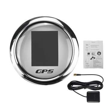 85mm 9-32V TFT Screen GPS Speedometer Odometer Marine Boat Yacht Trip COG with GPS... (COLOR: WHITE)