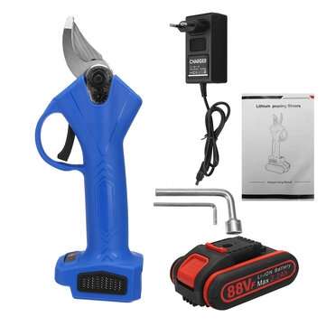 88V Cordless Electric Pruning Shears Secateur Branch Cutter Scissor W/ 1/2p... (BATTERY: ONEBATTERY)