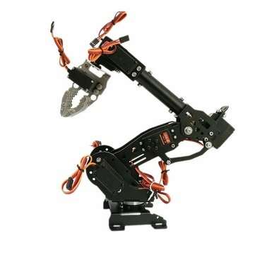 8DOF 8 Degrees of Freedom DIY Aluminium Mechanical Robot Arm Claw Kit For DT-3316 Servo (SIZE: #2)
