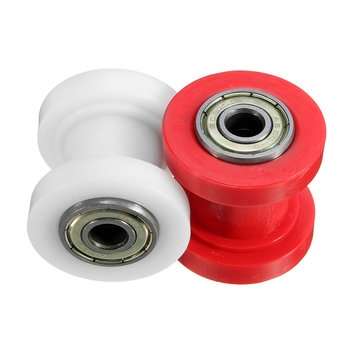 8mm or 10mm Chain Roller Tensioner Pulley Wheel Guide Sprocket Fo... (COLOR.: RED | DIAMETER: 10MM)
