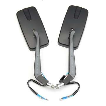 8mm 10mm LED CNC Aluminum Motorcycle Rear View Side Mirrors