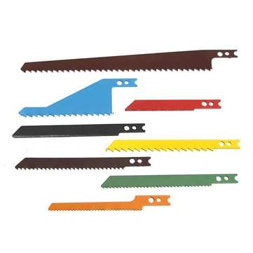 8pcs Jigsaw Blades Sabre Scroll Assortment Set Wood Metal Steel Drywall Blades