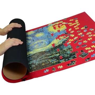 90 x 65cm Puzzles Mat Jigsaw Diving Cloth Mat Blanket Waterproof Mat Blanket