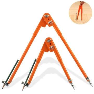 90/150cm Diameter Drawing Measure Gauge Distance Compass Woodworking Craft Design Layo... (SIZE.: L)