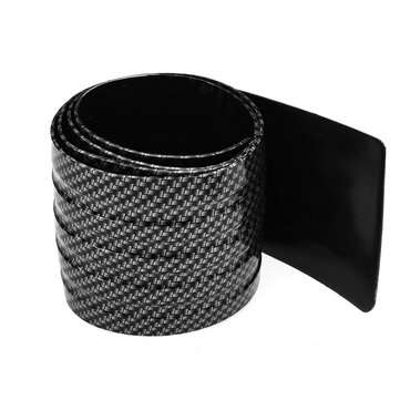 90CM Car Rear Trunk Bumper Sill Protector Plate Cover Guard Pickup SUV Truck (COLOR.: CARBONFIBER)