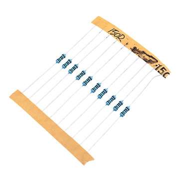 900pcs 1/6W 1% Metal Film Resistor Kit 10 ohm - 1M ohm Color Ring Resistance 10R-1MR Resistor Assort