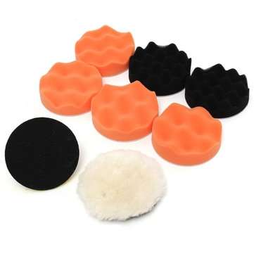 9pcs 4 Inch 100mm Polishing Buffing Pad Kit for Car Polisher