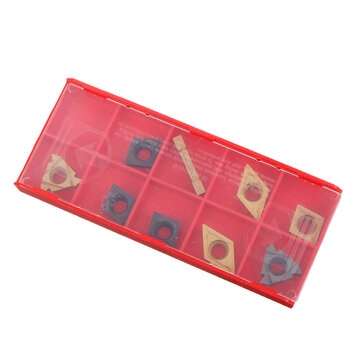 9Pcs Carbide Inserts for Lathe Boring Bar Turning Tool Holder