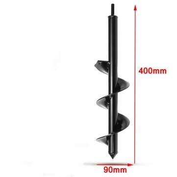 9x25/40cm Garden Drill Bit Earth Drill Hole Post Planting Auger Drill For Electric Drill (SIZE: 2#)