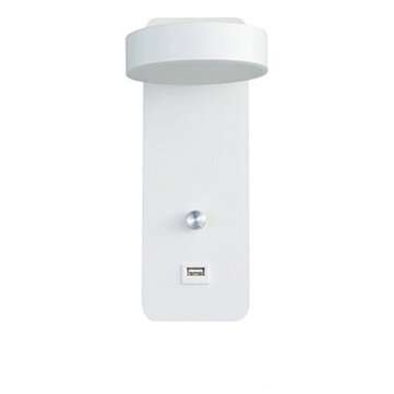 9W 350 Rotatable Led Indoor Wall Lamps with Switch USB ... (LIGHT COLOR: WARMWHITE | COLOR: WHITE)