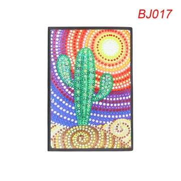 A5 Notebook Office Supplies Notepad Diary Planner Special Shaped Diamond Painting Notebook (NO.: 17)
