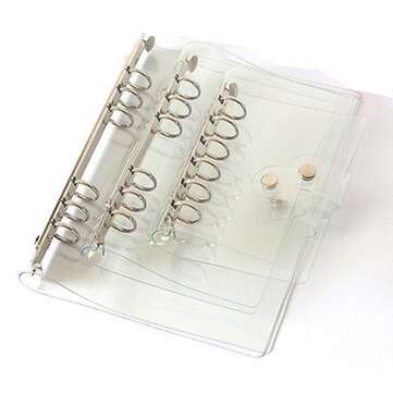A5 A6 A7 Transparent Loose Leaf Binder Notebook Inner Core Cover Notebook Planner Offi... (SIZE: A6)