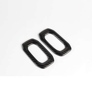 ABS Car Door Lock Switch Button Cover Moulding Trim Strip for Wrangler JL... (COLOR.: CARBONPATTERN)