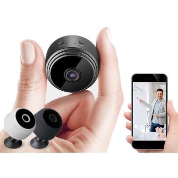 A9 Mini WIFI HD 1080P Wireless IP Camera Home Security Night Vision 150 Wide Angle (COLOR.: BLACK)
