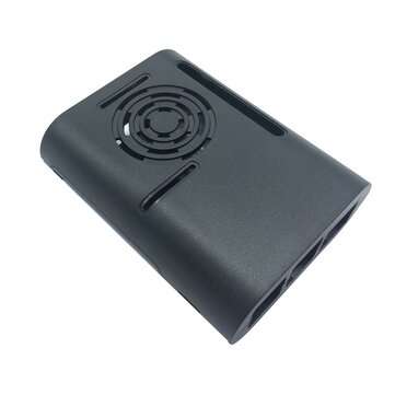 ABS Case Black Transparent Box Enclosure Shell with Cooling Fan Compatible with... (TYPE: BLACKCASE)