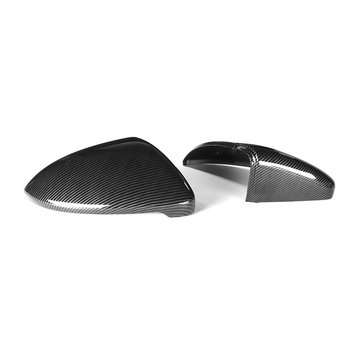 ABS Carbon Fiber Color Replacement Rear View Car Side Mirror Cover Caps Fit For VW Golf MK7 MK7.5 GT
