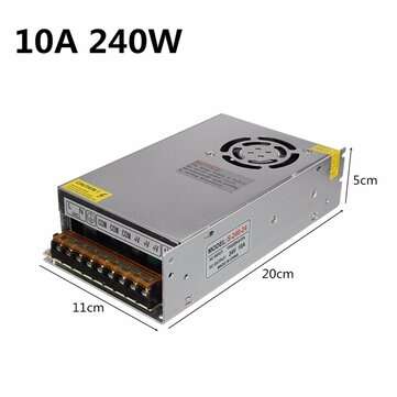 AC 110V-220V To DC 24V 5V 120W 10A 240W 15A 350W Switch Power Supply Adapter (CURRENT: 10A)