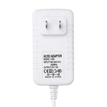 AC100 -240V to DC12V 2A US Plug Power Adapter DC Connector 5.5*2.1mm for LED Strip Light
