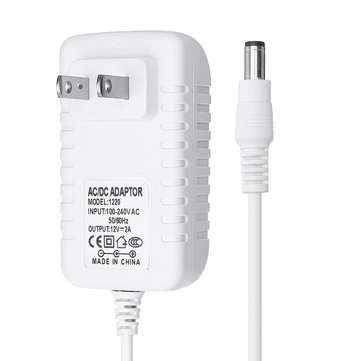 AC100 -240V to DC12V 2A US Plug Power Adapter DC Connector 5.5*2.1mm for LED Strip Light