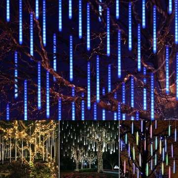 AC110-240V EU US Plug SMD2835 Waterproof 50CM LED Meteor Snowfa... (COLOR.: COLORFUL | PLUG: USPLUG)