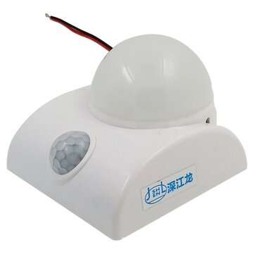 AC170-250V 5W PIR Motion Sensor Light Switch Adjustable Delay Time for Lamp