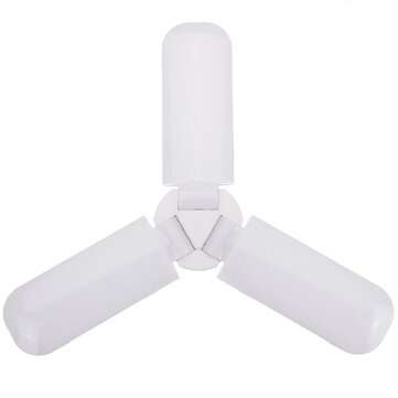 AC120-265V 65W LED Bulb Folding Garage Lamp Fan Blade Adjustable Ceiling Lighting (TYPE: B)