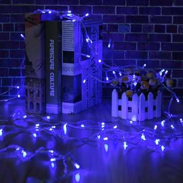 AC220C AU Plug 8 Modes 10M 100 LED Fairy String Light Christmas Party Holiday Deco... (COLOR.: BLUE)