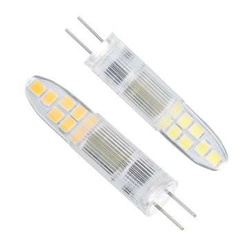 AC220V 2W High Brightness No Strobe Non-Dimmable G4 LED Light Bulb for Indoor... (COLOR.: PUREWHITE)