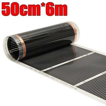 AC240V Floor Heating Film Far Infrared Heating Film Home Tool Parts 50cmX4m 50cmX6m (COLOR.: #2)