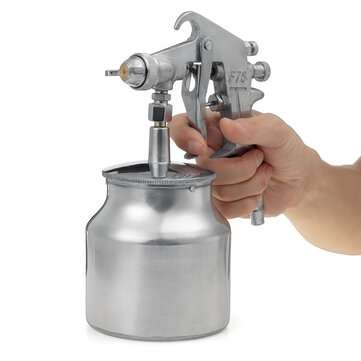 Aiir Powered Paint HVLP Spray Tool Gravity Feed Car Truck Sprayer Kit 1.5MM Nozzle
