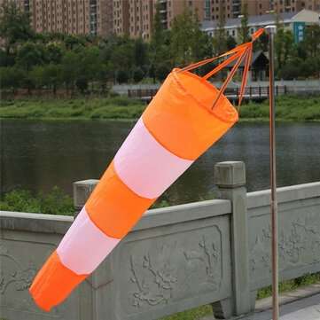 All Weather Nylon Wind Sock Weather Vane Windsock Outdoor Toy Kite Wind Monitor (SIZE 3: 80CM)