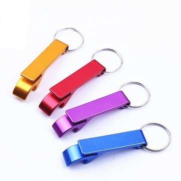 Aluminium Alloy Portable Versatile Mini Key Chain Bottle Opener Beer Tools (COLOR.: COLORFUL)