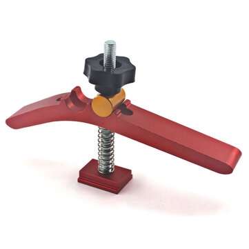 Aluminium Alloy T-track Hold Down Clamp with Wire Spring for 30/45 Type Miter Slot Woodworking Tool