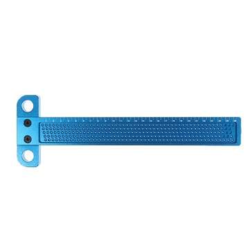 Aluminium Alloy T-50/160/260mm  Hole Positioning Metric Measuring Ruler Precision M... (SIZE: 260MM)