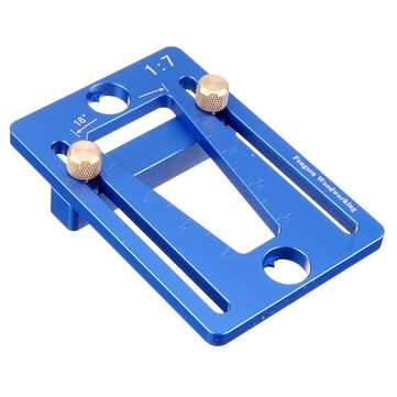 Aluminum Alloy Dovetail Scriber Dovetail Marking Gauge Tenon Template Woodworking ... (COLOR.: BLUE)