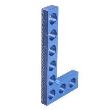 Aluminum Alloy 90 Degree Woodworking Precision Square Metric Imperial Type R... (SIZE: BLUEIMPERIAL)