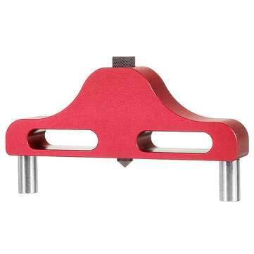 Aluminum Alloy Woodworking Center Finder Line Measuring Marking Gauge Scriber Scrib... (COLOR1: RED)