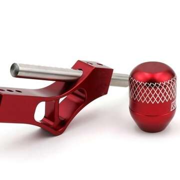 Aluminum Car Gear Extender Adjustable Shifter Lever Shift Knob Fit for Honda Civic ... (COLOR3: RED)