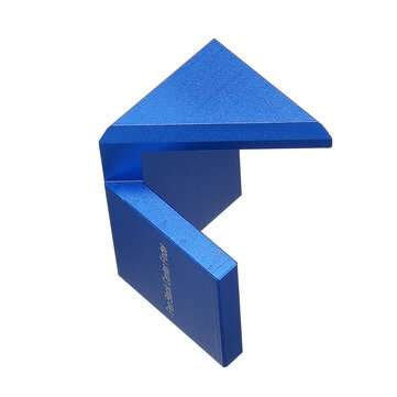 Aluminum Alloy Wood Pen Blank Center Finder Woodworking 45 Degree Angle Line Calib... (COLOR.: BLUE)