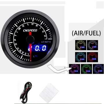 Analog & Digital 52mm Car LED Turbo Boost EGT Exhaust Water Temperature Air Fuel Ratio... (NO.: 003)