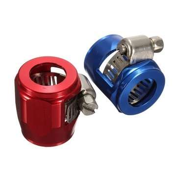 AN6 15mm Car Hose End Finish Fuel Oil Water Pipe Clamp Clip (COLOR.: RED)