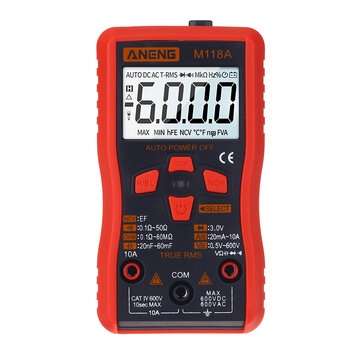 ANENG Smart M118A Digital Multimeter RMS Auto Tester Professional Transistor