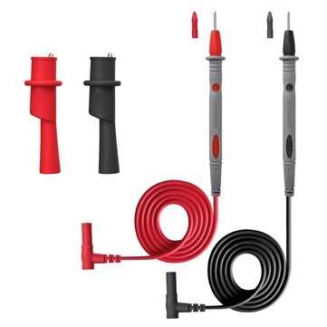 ANENG PT1034 20A Silicone Super Sharp Multimeter Test Line + Crocodile Test Clamp