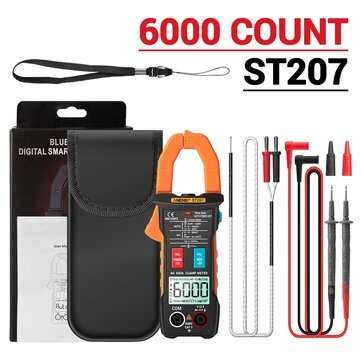 ANENG ST207 Digital bluetooth Multimeter Clamp Meter 6000 Counts True RMS DC/AC ... (COLOR.: YELLOW)
